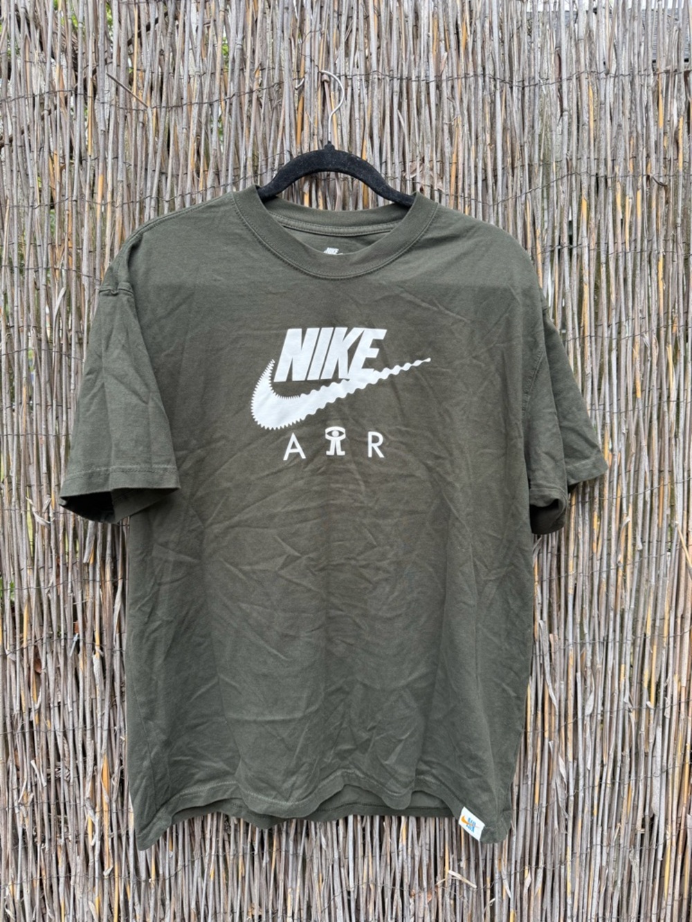 Nike Olive Green Short-Sleeve Air Logo Tee